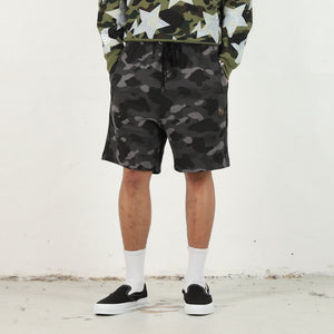 Color Camo Metal Ape Head Relaxed Fit - Black