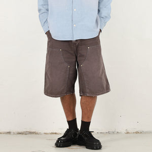 OG Double Knee Short-Tobacco destroy wash