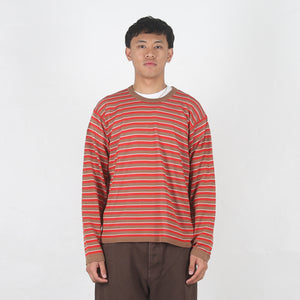 Lightweight Stripe Sweater - Red