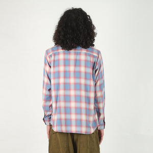 Beach Ombre Plaid Shirt - Blue