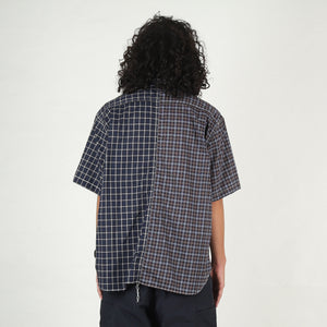 Cotton Check Shirt - Navy/Black