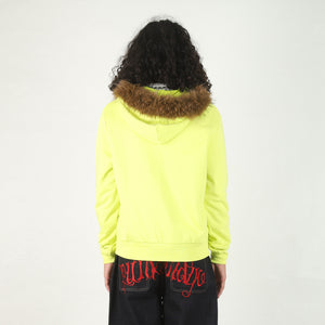 8Cube Fur Zip Up - Neon