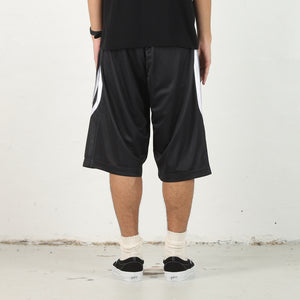 Piped Mesh Short - Black