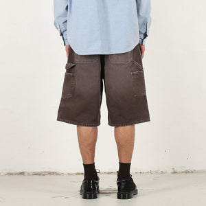OG Double Knee Short-Tobacco destroy wash
