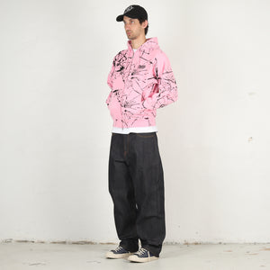 Shattered Zip Hoodie - Pink