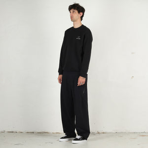 Emblem Fleece Crew - Black