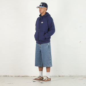 Curve Denim Shorts - Washed Blue