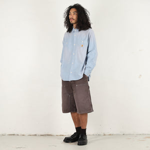 OG Double Knee Short-Tobacco destroy wash