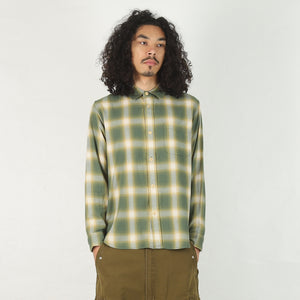 Beach Ombre Plaid Shirt - Green