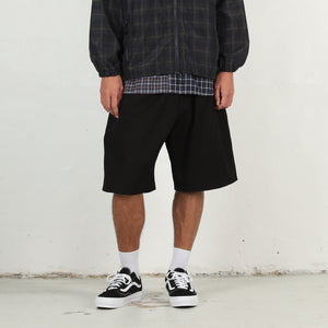Cotton Oxford Shorts - Black