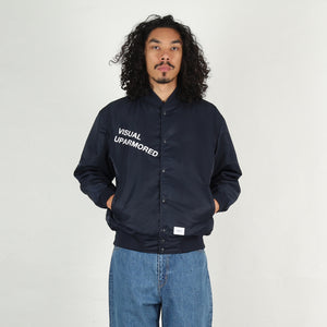 Nylon Twill Team Jacket - Navy