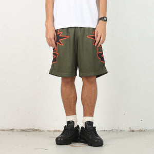 Big B Logo Mesh Short - Olive