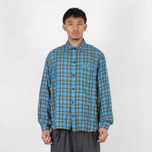 Sun Bleached Check Shirts - Blue