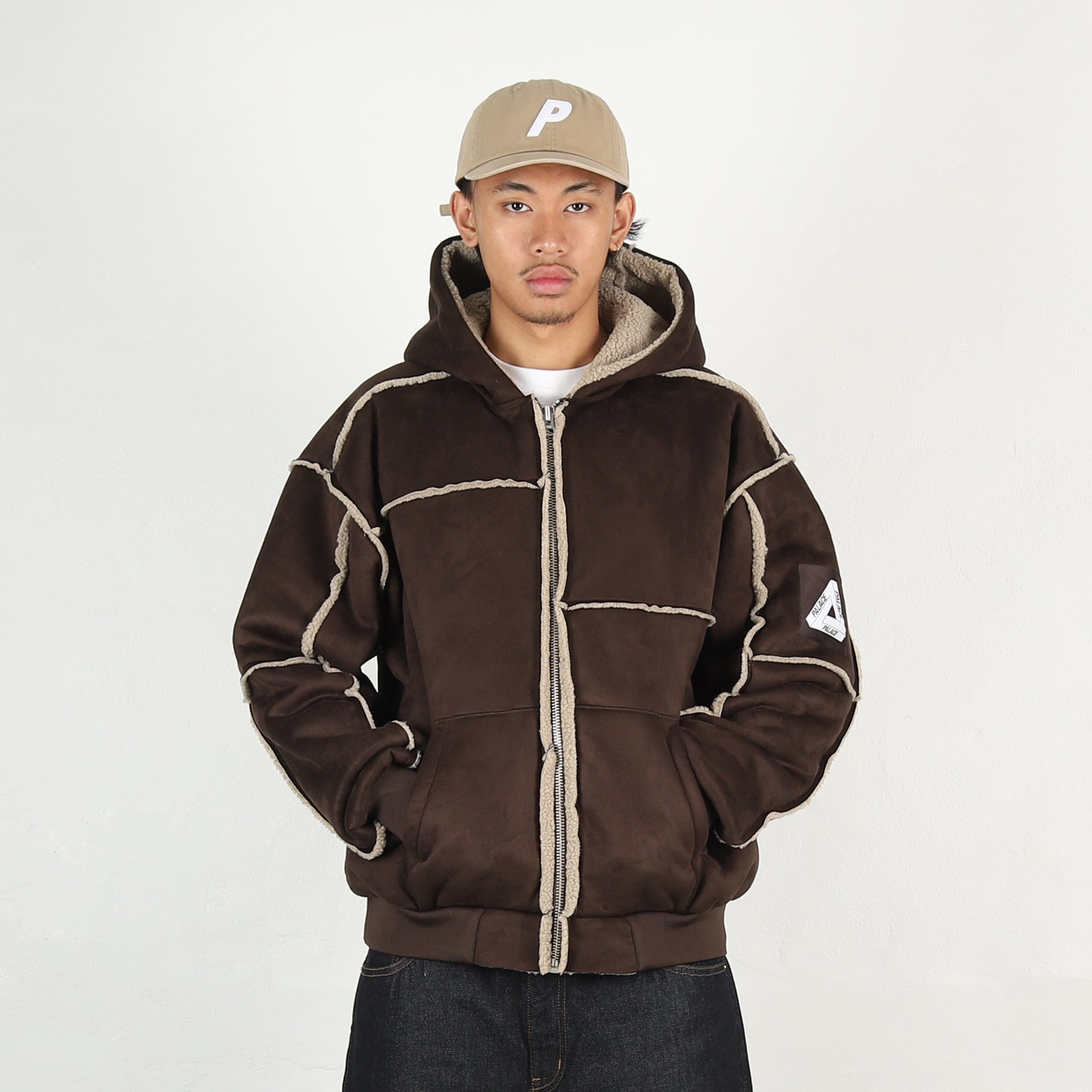 Palace: Men\u0027s Patch Me Up Shearling Jacket (Black) | DSML E-SHOP