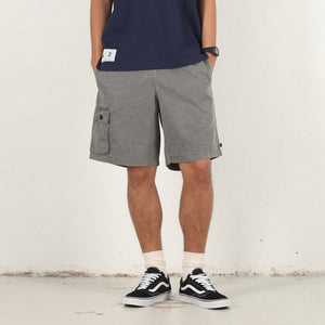 Shore Twill Cargo Beach Shorts - Grey