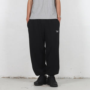 Cotton Terry Cloth Pant - Black