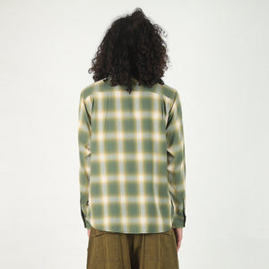 Beach Ombre Plaid Shirt - Green