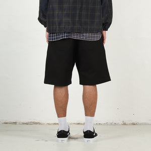 Cotton Oxford Shorts - Black