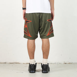 Big B Logo Mesh Short - Olive