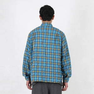 Sun Bleached Check Shirts - Blue