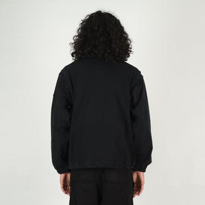 Canvas Casual Zip Jacket - Black