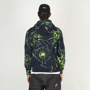 Shattered Zip Hoodie - Navy