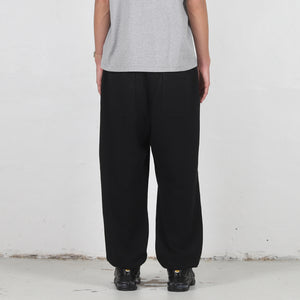 Cotton Terry Cloth Pant - Black