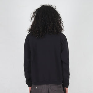 Zip Fleece Mock Neck - Black
