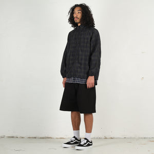 Cotton Oxford Shorts - Black