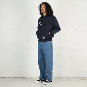 Nylon Twill Team Jacket - Navy