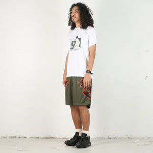 Big B Logo Mesh Short - Olive