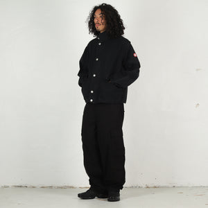 Canvas Casual Zip Jacket - Black