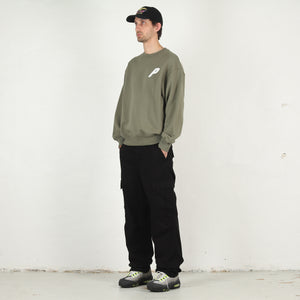 Regular Cargo Pant - Black garment dyed