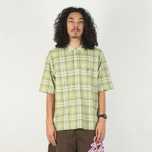 Plaid S/S Polo Shirt - Green