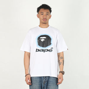 Spray Ape Head Relaxed T-Shirt - White