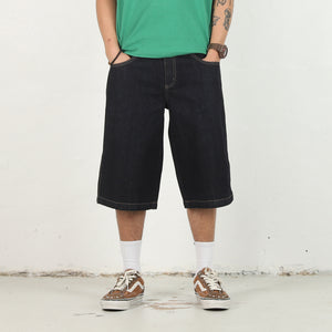 Curve Denim Shorts - Indigo