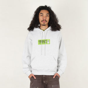 Hooded Bumper Sticker Sweat-Ash Heather