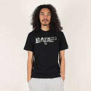 Hybrid Camo Mixed Logo T-Shirt - Black