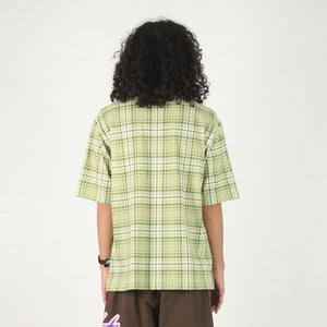 Plaid S/S Polo Shirt - Green
