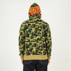 ABC Camo 2nd Shark Zip Hoodie - Green