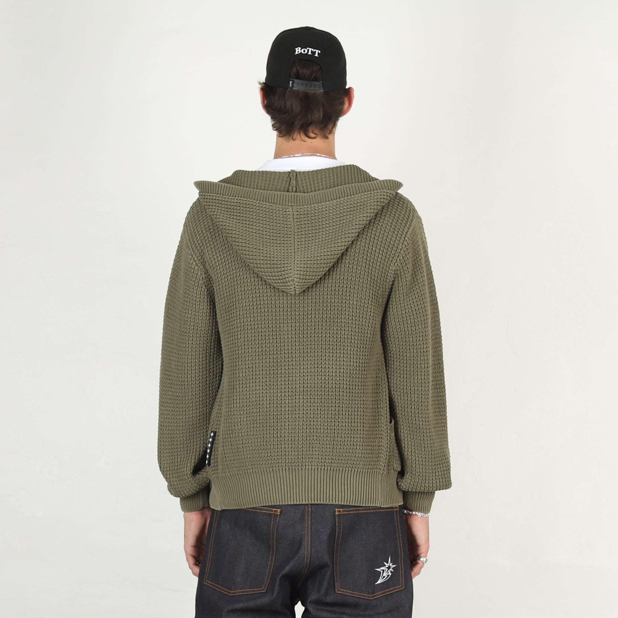 Knit Zip Hoodie - Olive – Supply Store