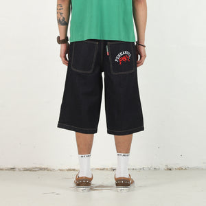 Curve Denim Shorts - Indigo
