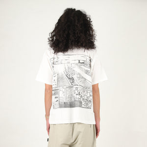 MD Crossed Wires Big T-Shirt - White
