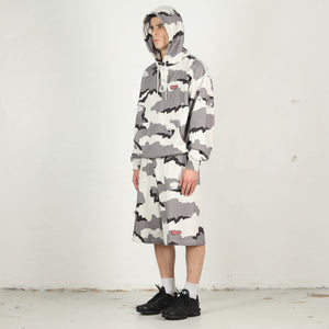 Camo Sweat Short - Grey
