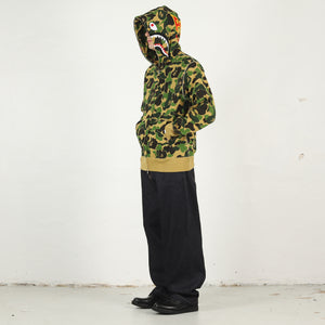 ABC Camo 2nd Shark Zip Hoodie - Green