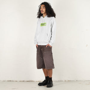Hooded Bumper Sticker Sweat-Ash Heather