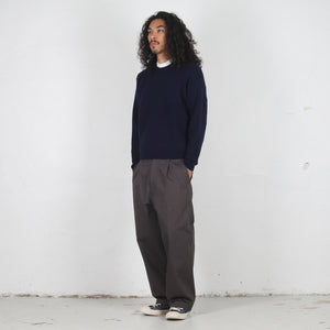 Waffle Cashmere Sweater - Deep Navy
