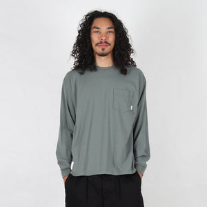 AII LS Cotton Pullover - Blue Grey