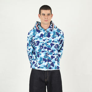 ABC Camo 2nd Shark Zip Hoodie - Blue