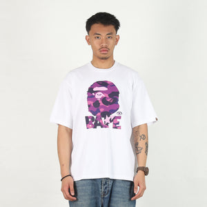 Color Camo Ape Head Relaxed T-Shirt - White